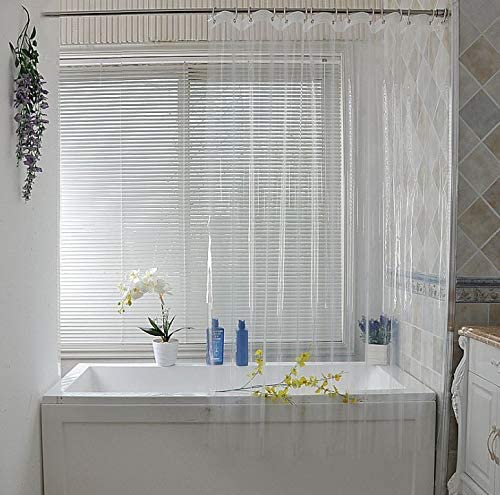 透明シャワーカーテン 高級感 品質日用品雑貨 文房具 手芸 バス用品 シャワーカーテン